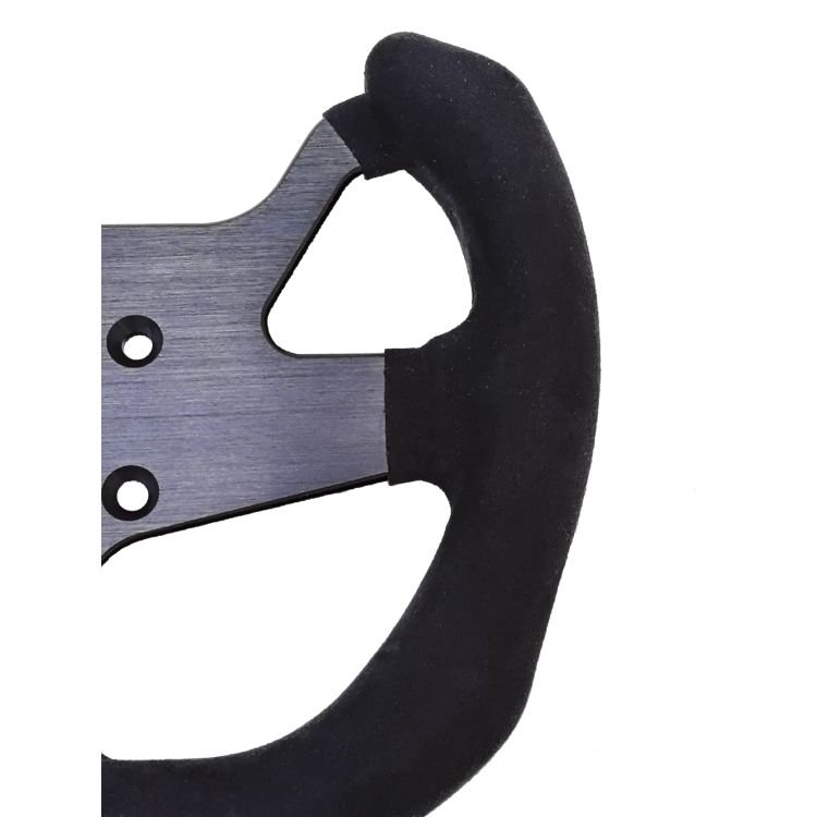 Aluminium Spoke Leather-Stitched Racing Simulator game Steering Wheel
