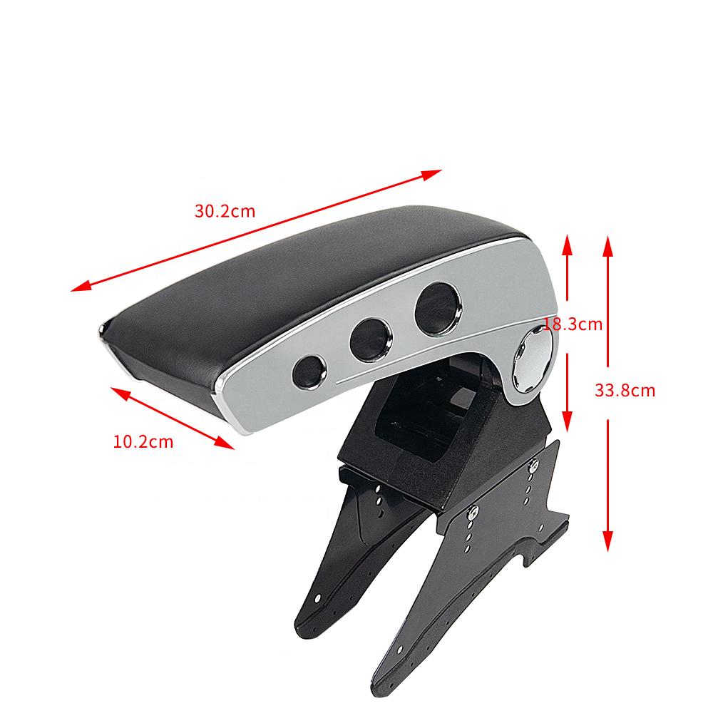 Good Quality Universal Plastic Car Accessories Auto Leather Console Box Universal Car Seat Armrest