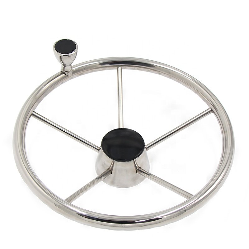 13.5-Inch Marine Steering Wheel Stainless Steel Steering Wheel 13.5-Inch Steering Wheel With Handles