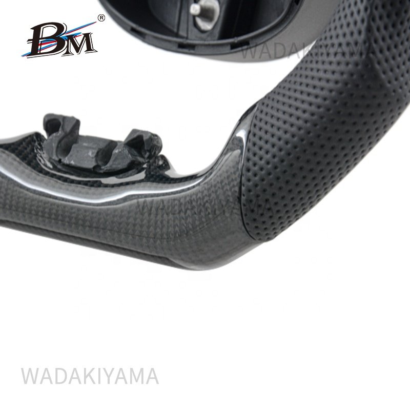 For JEEP Grand Cherokee Real Carbon Fiber Perforated Leather Steering Wheel 2014 2015 2016 2017 2018 2019 2020 2021 2022-2024