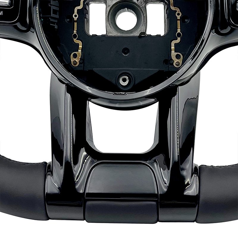 Customized leather black label handle with full hole modification steering wheel for Mercedes Benz GLC E S CLS AMG ZC-809-P2-GW