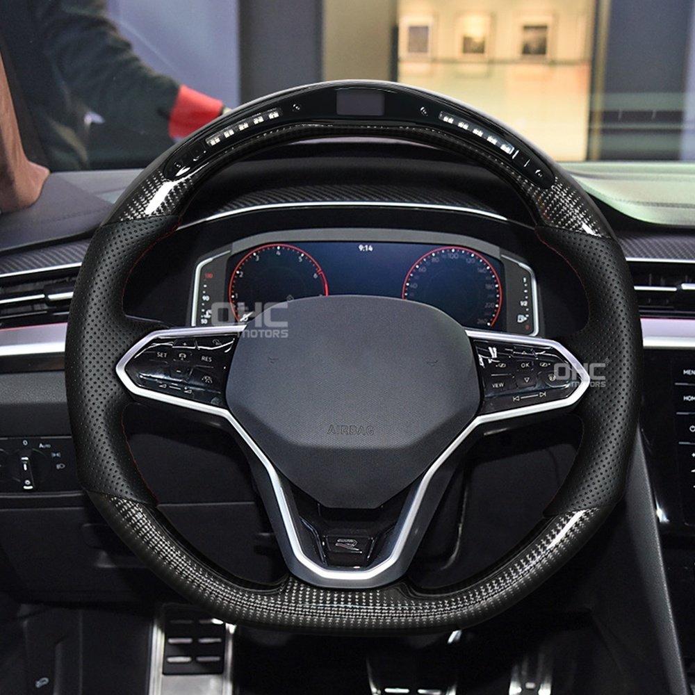 Customized Sports Steering Wheels For Volkswagen CC 380TSI 330TSI VW Carbon Fiber Steering Wheel 2021 2022 2023 2024