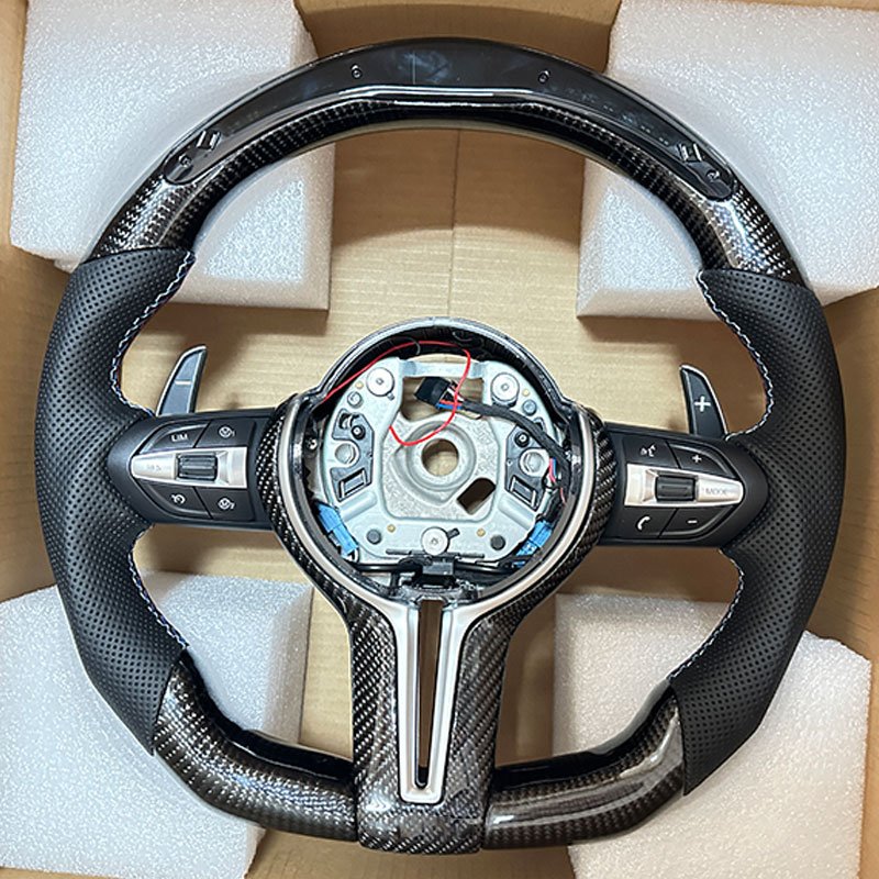 Car Accessories LED Carbon Fiber Steering Wheel For BMW X1 X2 X3 X4 X5 X6 X7 Customized Steering Wheel