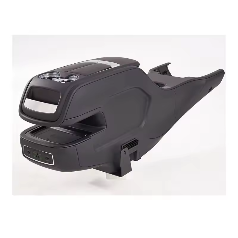 Made in China Armrest Box for CarABS Material Nappa Leather Covered Car Armrest Console Box for Vito Car Armrest Storage Box