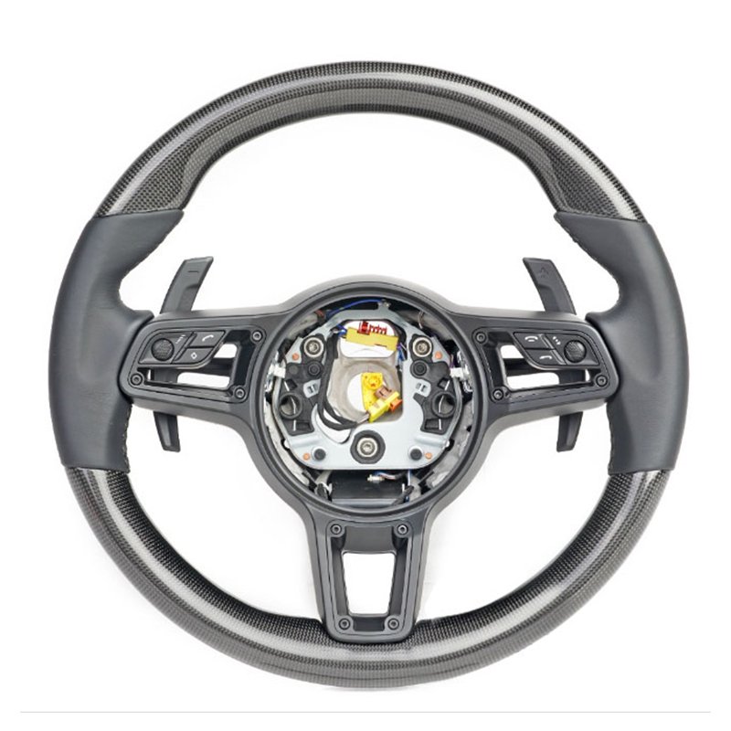 Customize carbon fiber car steering wheel for Porsche 718
