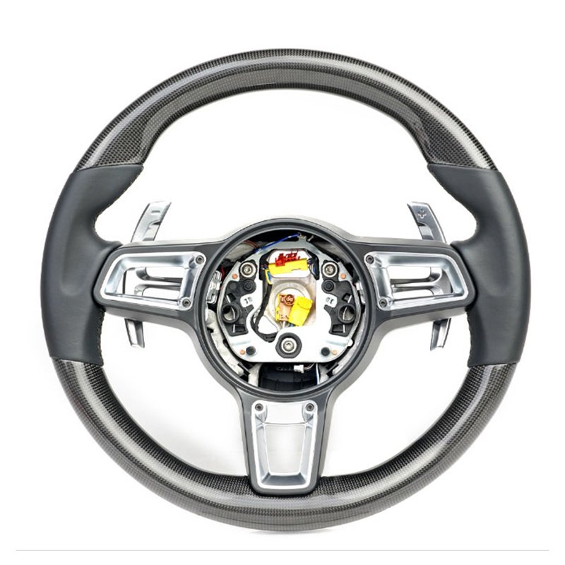 Customize carbon fiber car steering wheel for Porsche 718