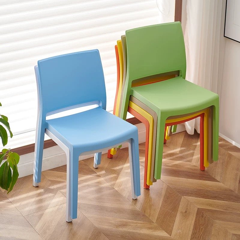 Modern Factory Wholesale Cheap Price Leisure Stackable Backrest Restaurant Chairs PP Plastic Hotel Restaurant Dining Chairs