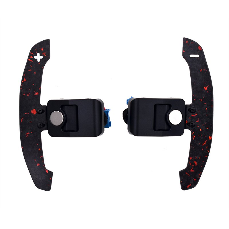Forged Carbon Fiber Magnetic Paddle Shifter For Bmw F / G Series Car Steering Wheel Shift Paddles