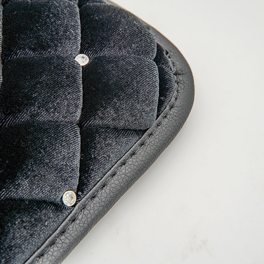 Auto Armrest Cushion Pads, Diamond Center Console Box Armrest Protector Perfect Auto Center Console Pad, Universal PU Leather