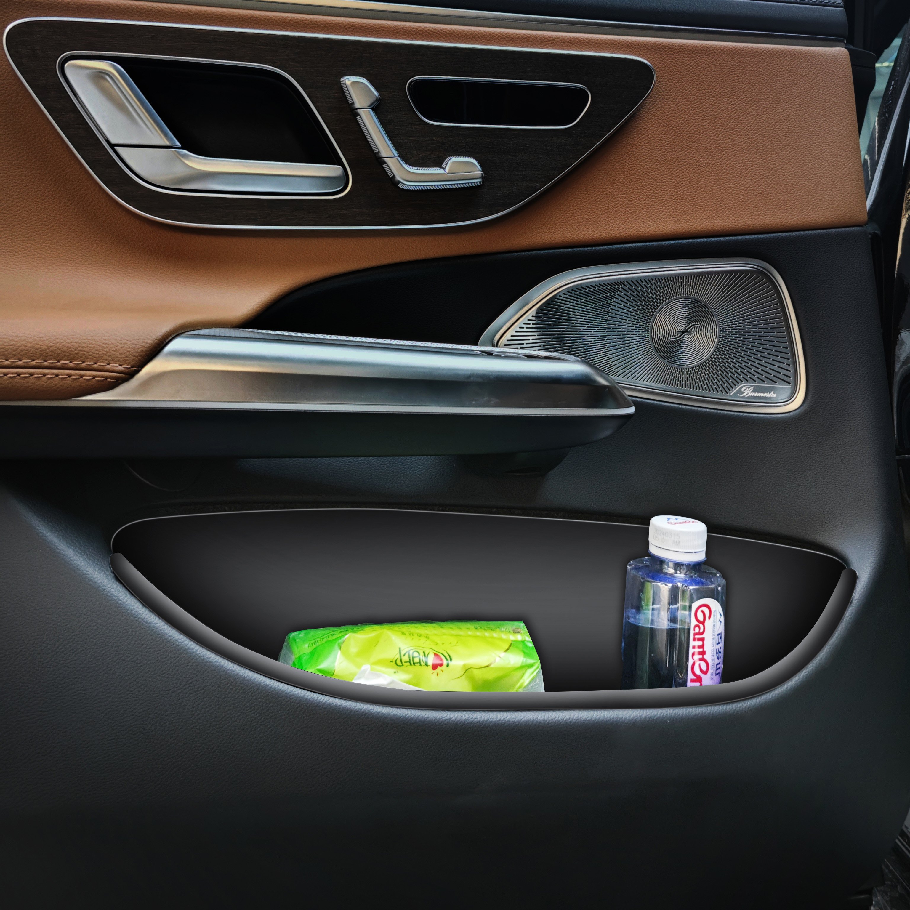 Wholesale W214 Car Door Side TPE Storage Box Car Door Slot Storage Organizer for Mercedes-Benz E-Class W214 E300L E260