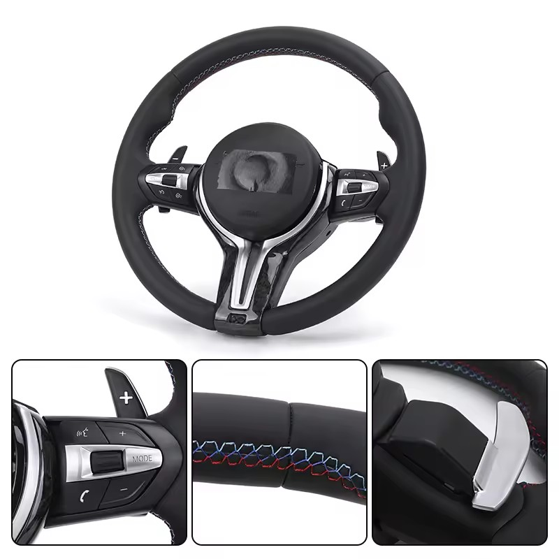 Custom M Sport Forged Carbon Trim Leather Steering Wheel for BMW F10 F20 F21 F22 F30 F32 F36 F80 X5 F15 E70 X6 F16 E71 X1 E84