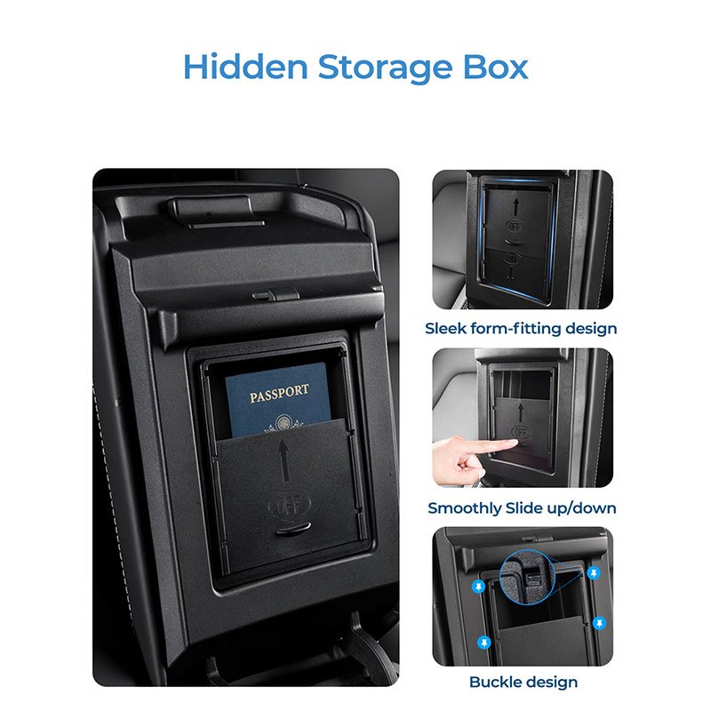 Model 3 Y 2022 2023 Drawer Storage Box Center Console Accessories Armrest Cup Organizer Tray for Tesla 3/y 21 - 23