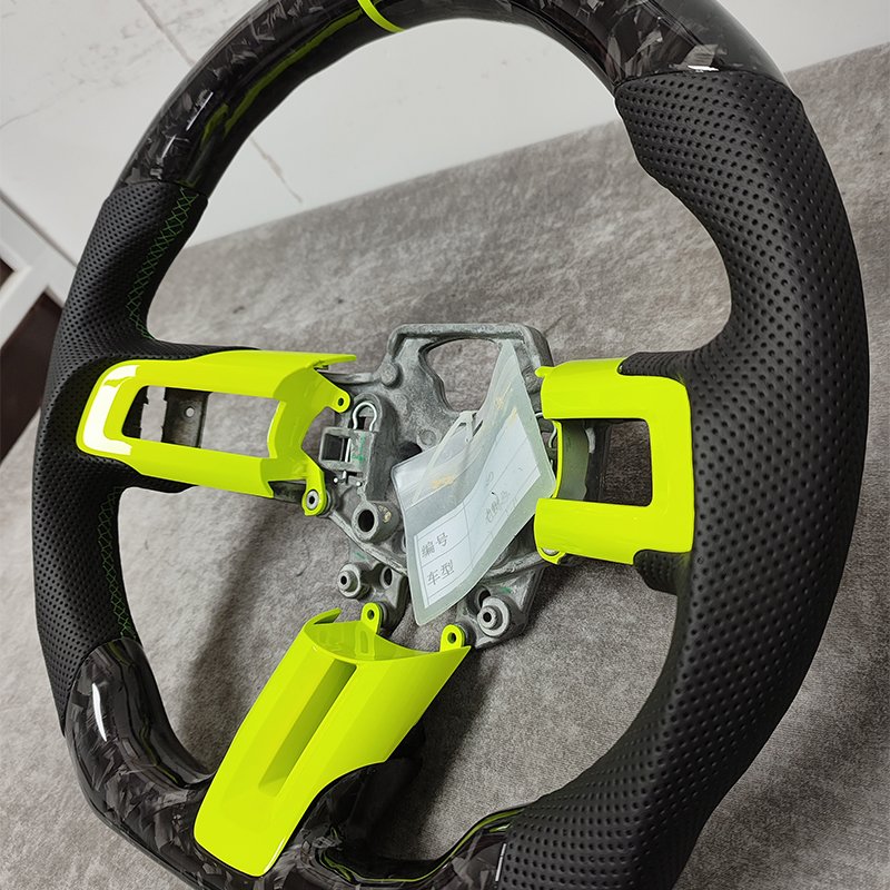 Factory Customized Carbon Fiber Steering Wheel For Ford Mustang Gt Shelby 2015-2023 Car Interior Accessories