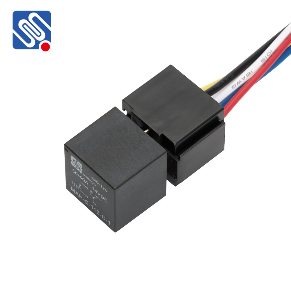 Meishuo JD1912 MAH-S-112-C-1 Mini 12 Volt Waterproof DC Car Relay 40A 14VDC 5 Pin Auto Relay Without Bracket