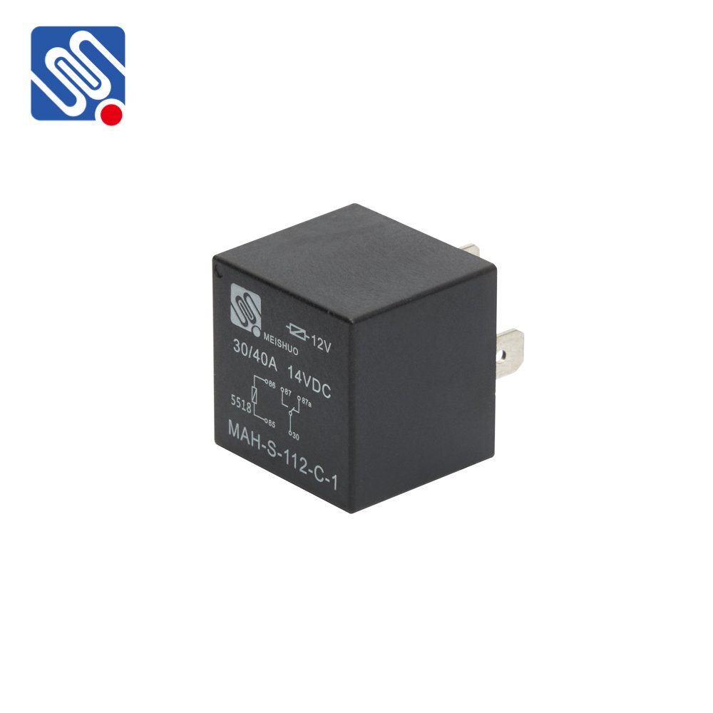 Meishuo JD1912 MAH-S-112-C-1 Mini 12 Volt Waterproof DC Car Relay 40A 14VDC 5 Pin Auto Relay Without Bracket