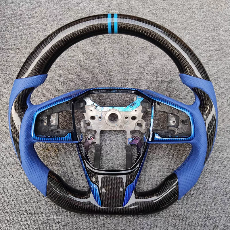 Hot sale Carbon fiber car Steering Wheel for Honda Civic Accord Fit Crown and Platinum Ruins