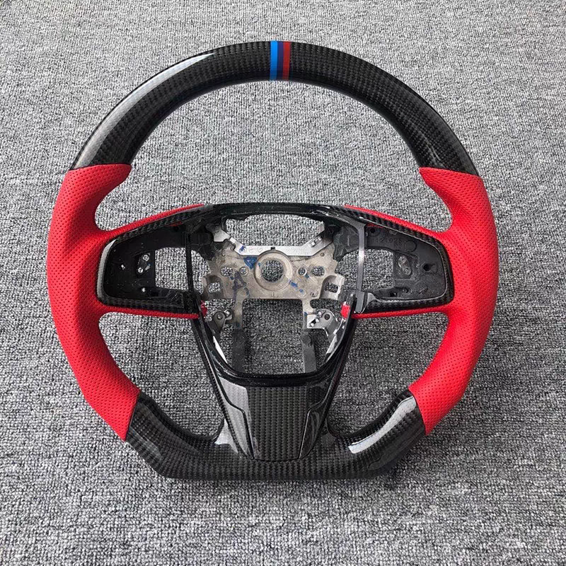 Hot sale Carbon fiber car Steering Wheel for Honda Civic Accord Fit Crown and Platinum Ruins