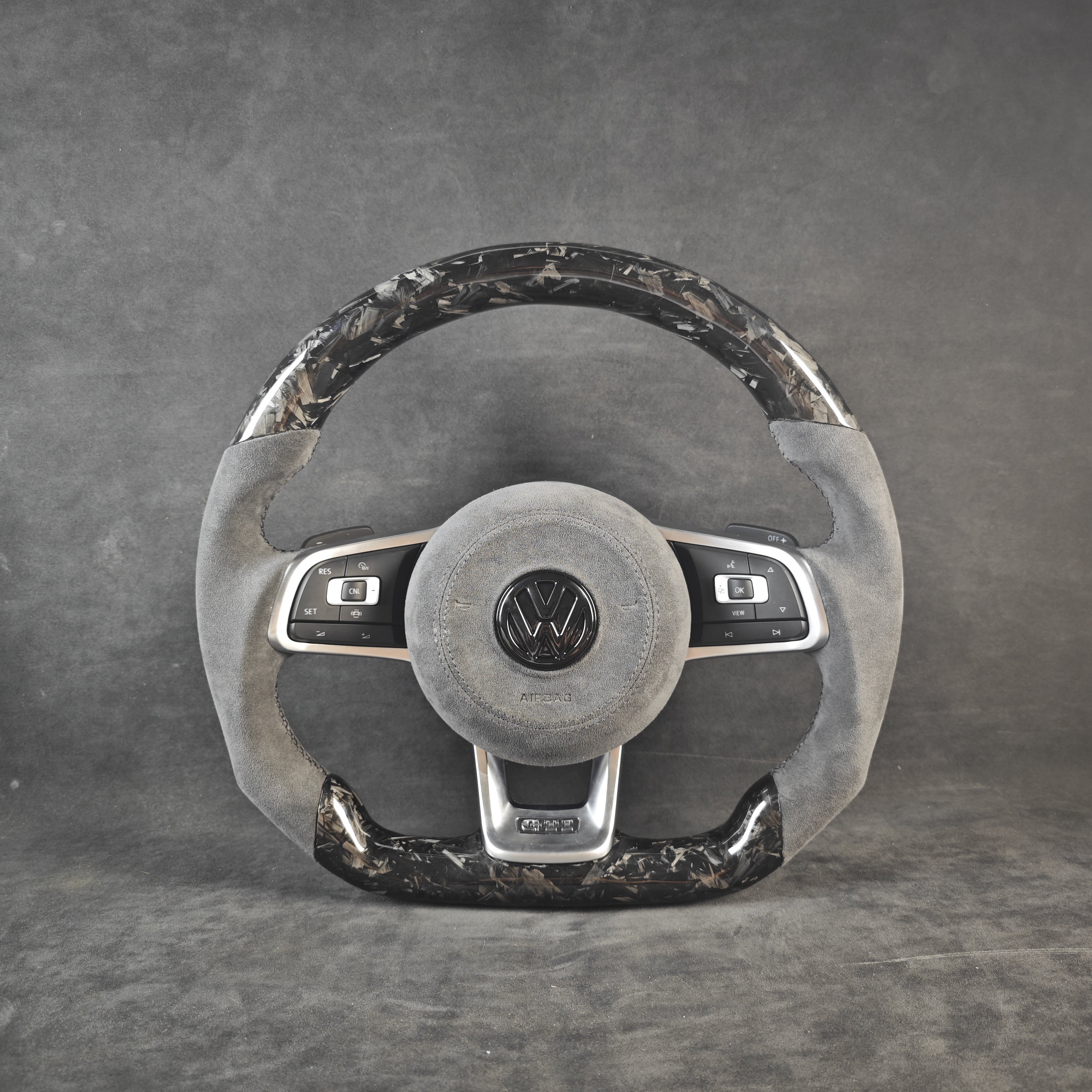 Custom leather modified steering wheel for Volkswagen ZC-DZ-2