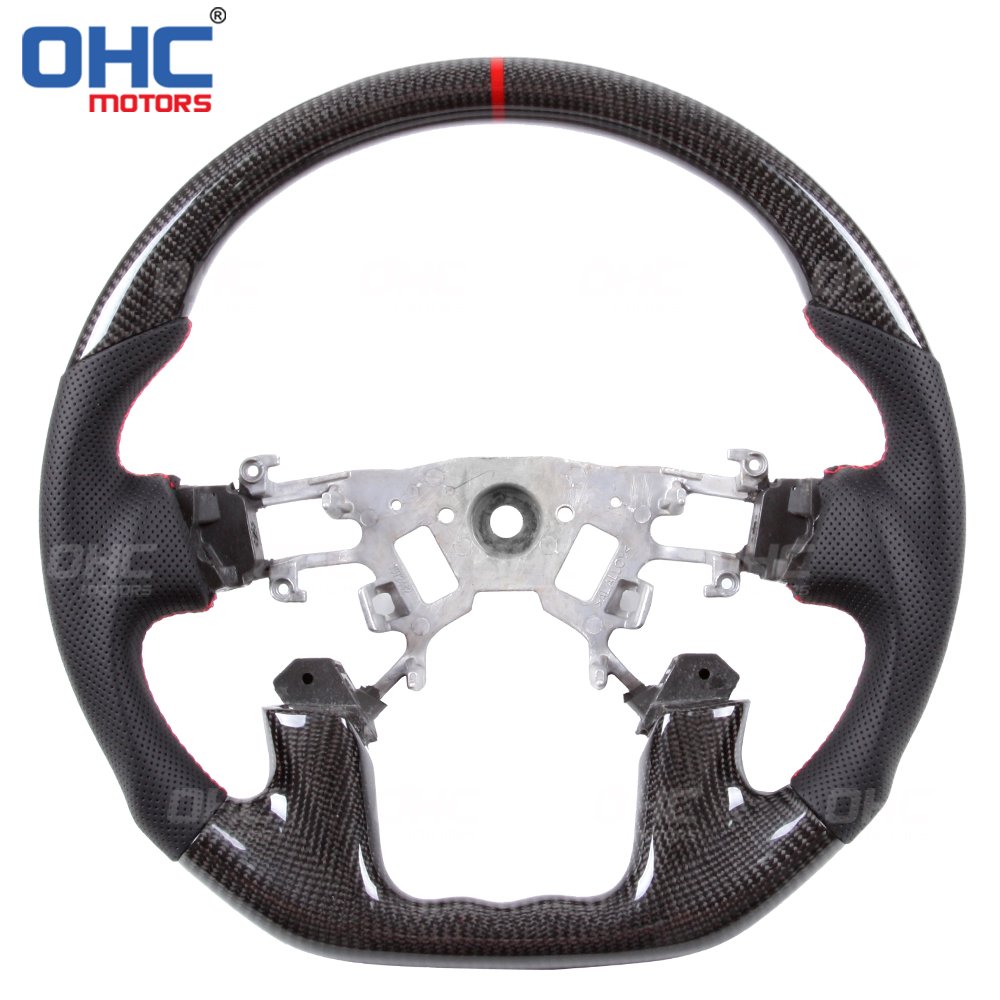 100% Carbon Fiber Steering Wheel For Nissan Patrol Y62 2015 2016 2017 2018 2019 2020 2021 ohc motors steering wheels