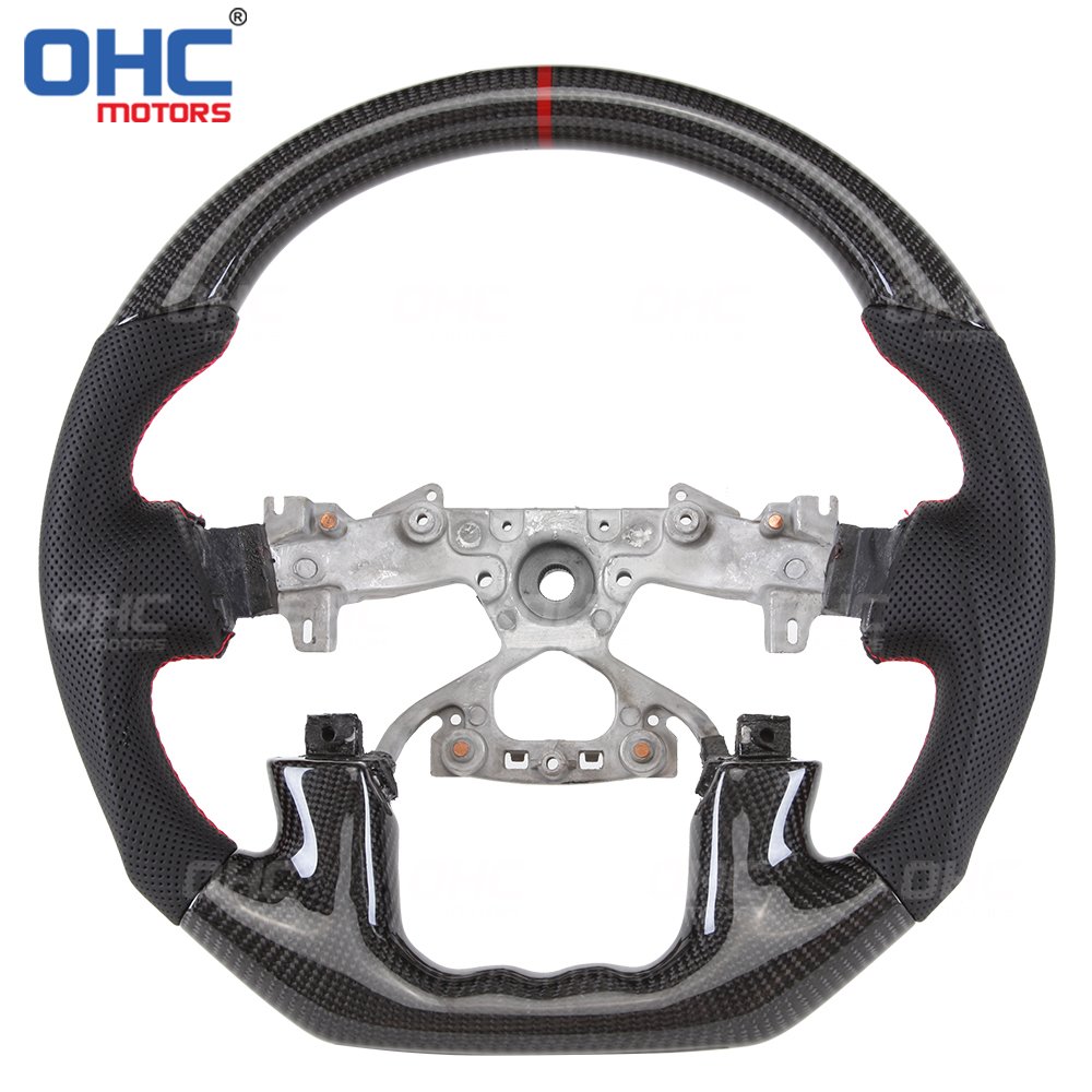 100% Carbon Fiber Steering Wheel For Nissan Patrol Y62 2015 2016 2017 2018 2019 2020 2021 ohc motors steering wheels