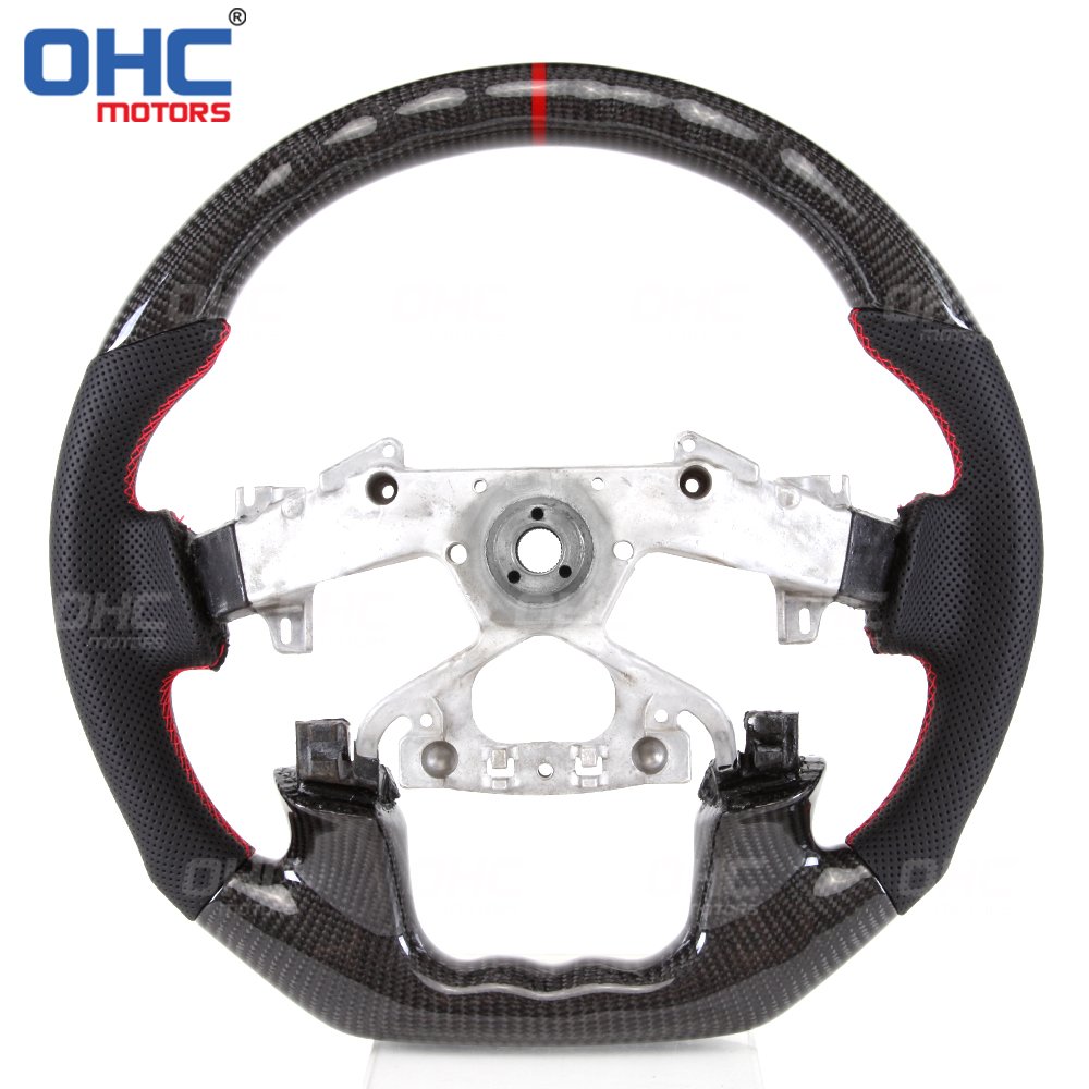 100% Carbon Fiber Steering Wheel For Nissan Patrol Y62 2015 2016 2017 2018 2019 2020 2021 ohc motors steering wheels
