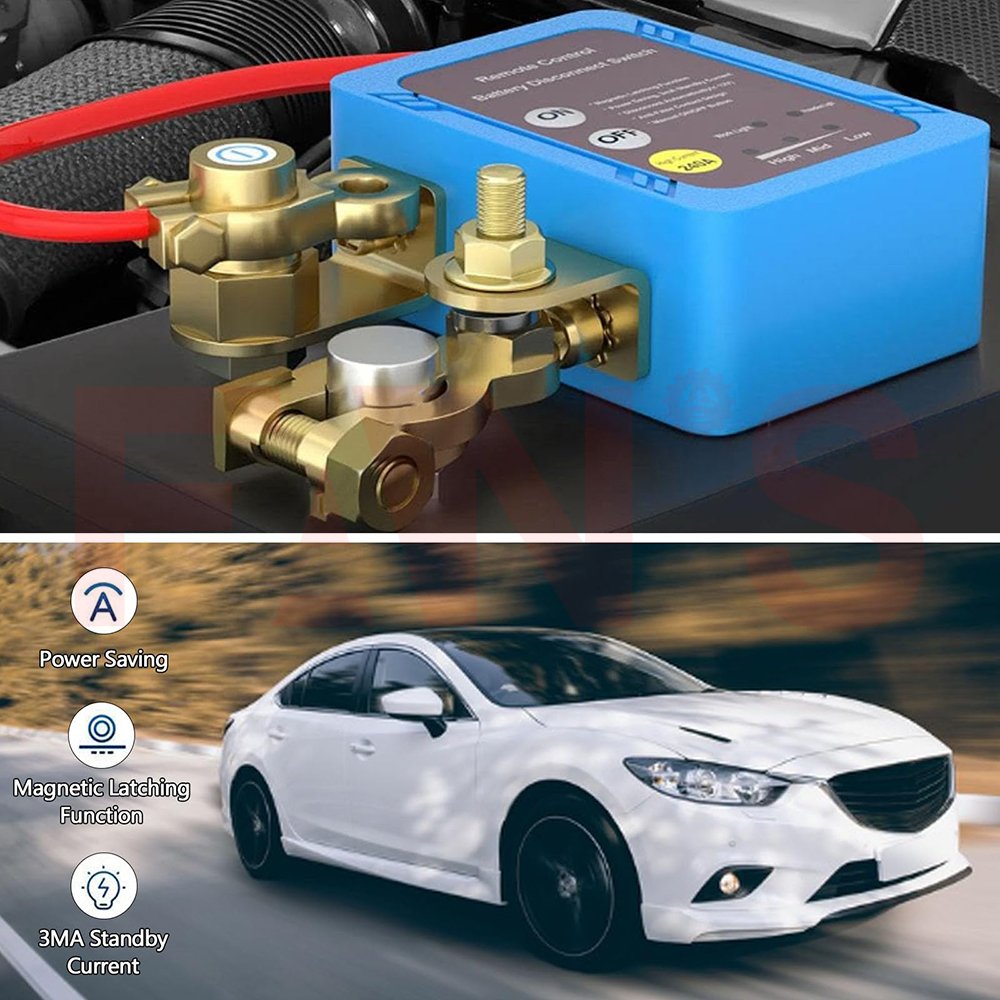 Honda 12V Car Battery Negative Electrode Circuit Breaker Remote Control Power-Off Switch Battery Leakage Protection Power Switch
