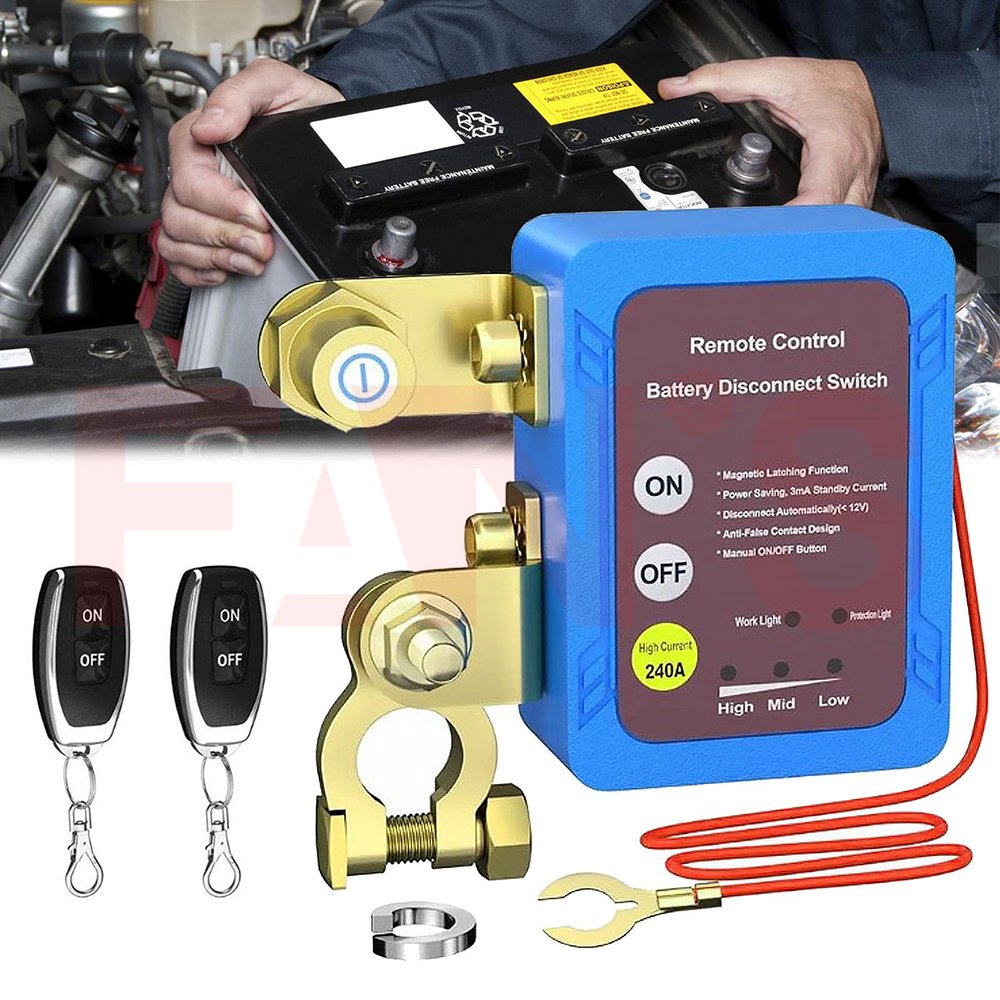Honda 12V Car Battery Negative Electrode Circuit Breaker Remote Control Power-Off Switch Battery Leakage Protection Power Switch