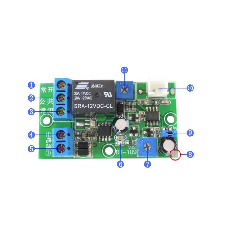 Taidacent DC12V Automatic Headlight Sensor Light Sensing Control Delay Start Auto Headlight Module Automotive Relay Switch