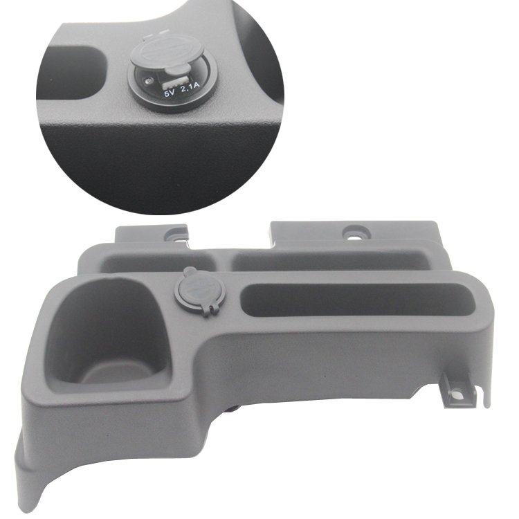 ABS Black Center Console Organizer Tray Armrest Secondary Space Storage Box for Land Cruiser LC70 LC71 LC75 LC76 LC79