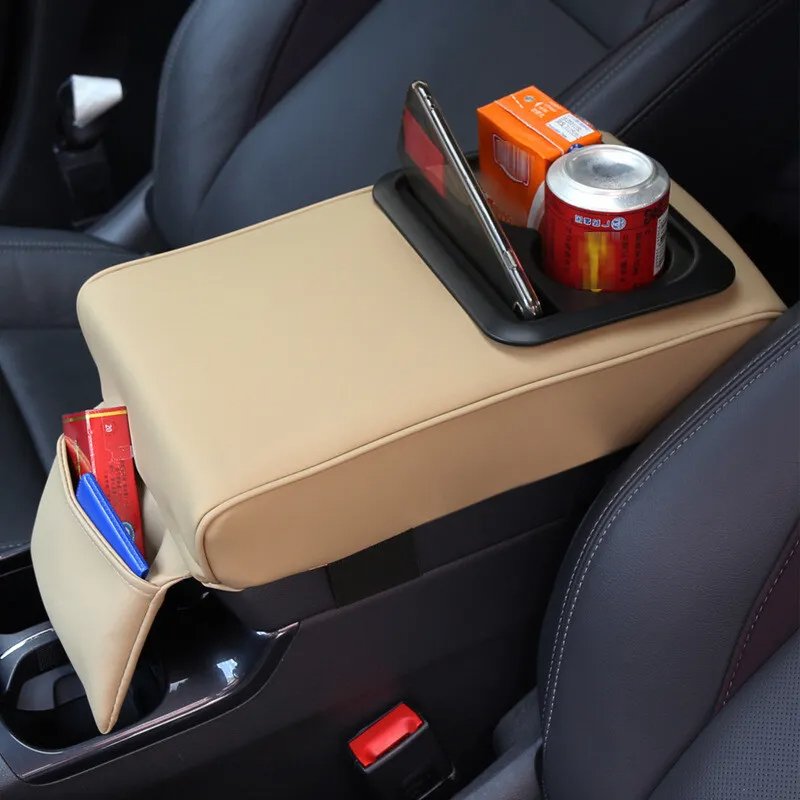 CHENG HUI Wholesale Car Center Armrest Box Pad Multifunctional Storage Box Heightened Pad Universal Armrest