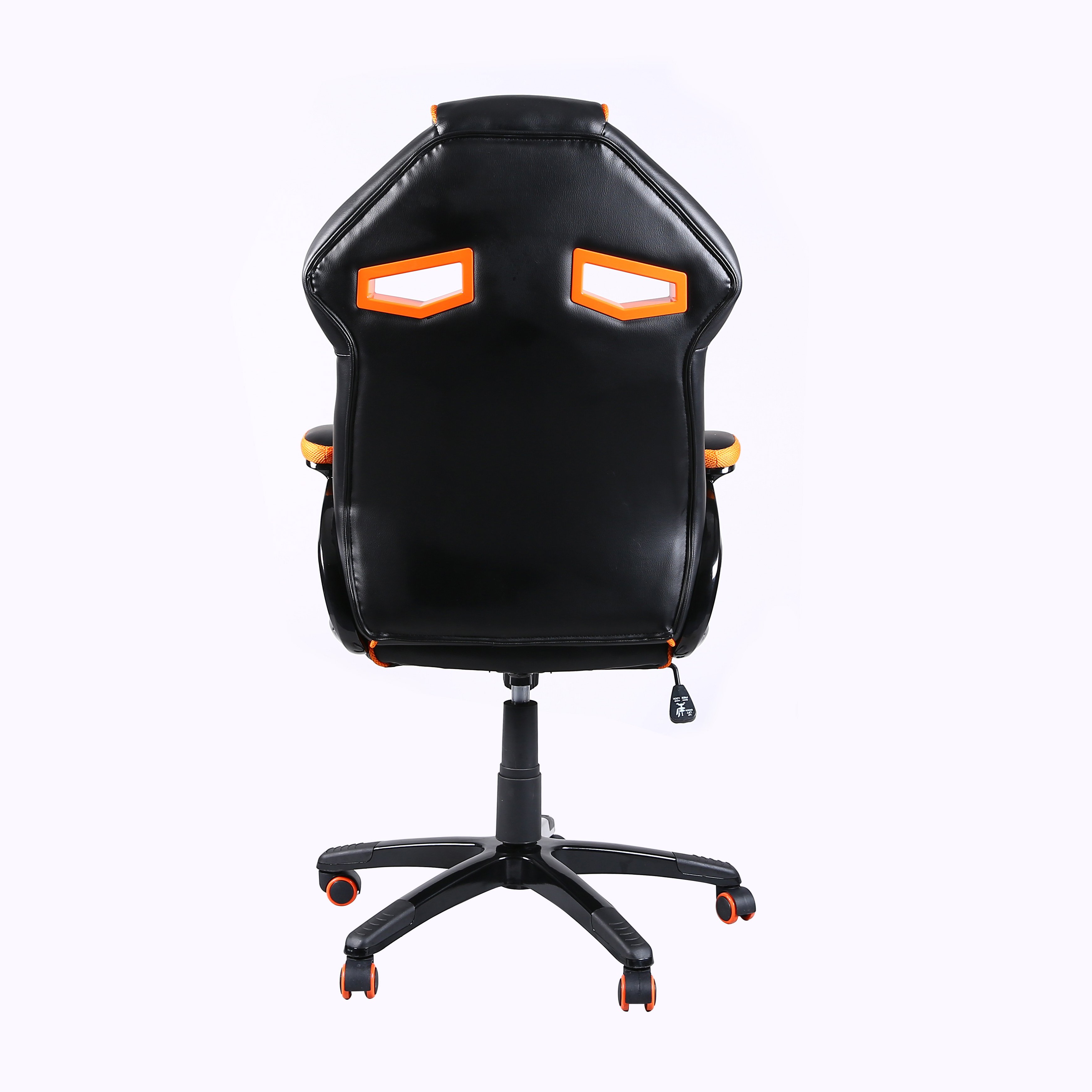 Ergonomic Computer Chair With Lumbar Support Racing Orange Leather Comfort PC Gaming Chair