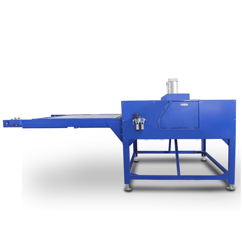 Pneumatic Heat Press Machine 80*100cm Auto One Slide Double Layer