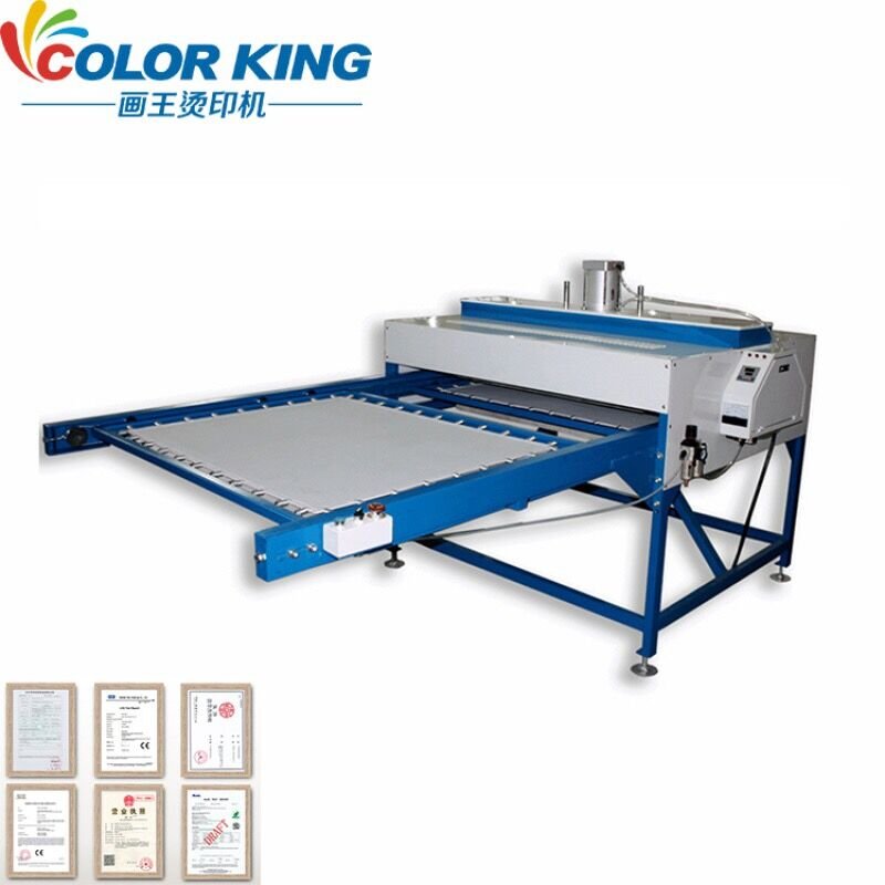 Pneumatic Heat Press Machine 80*100cm Auto One Slide Double Layer