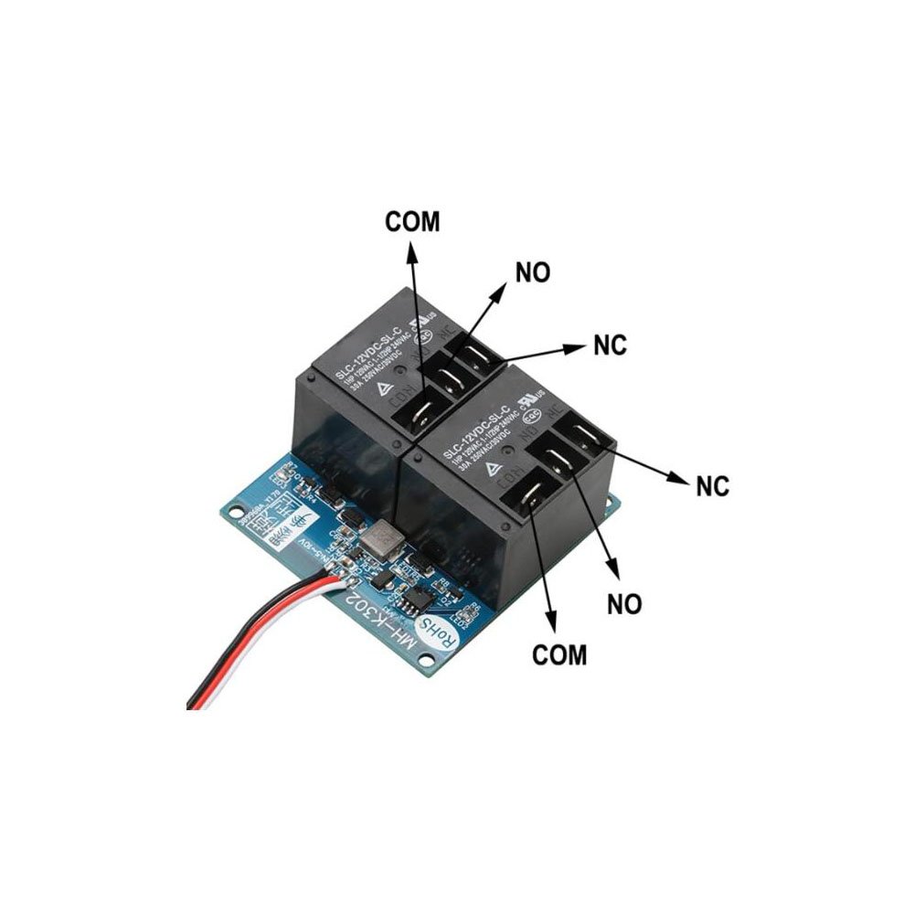 Taidacent DIY Model Universal On-off Aviation 12V-80V1CH 2CH 30A RC Relay Switch Aircraft Relay Module PWM Control Switch Module