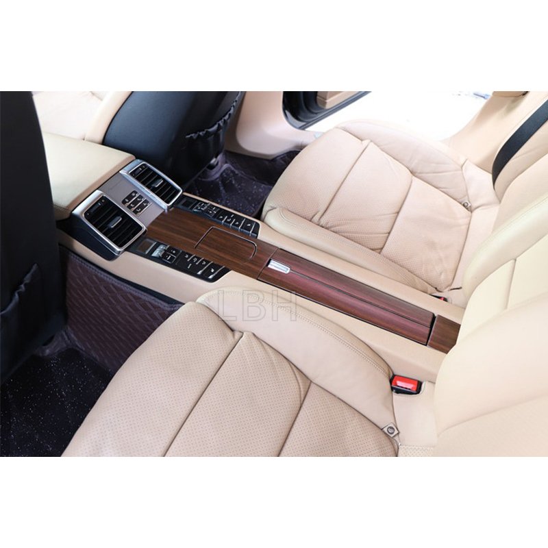 For 2010-2016 Porsche Panamera Wood Grain Style Car Interior Sticker Dashboard Console Gear Box Door Trim Panel Protective Film