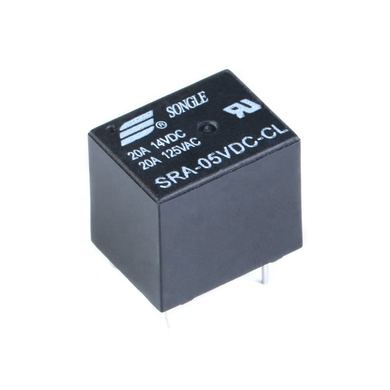 Song Le SRA-05VDC-CL SRA-12VDC-CL SRA-24VDC-CL 5V 12V 24V 20A 5Pin Black T74 Power Relay