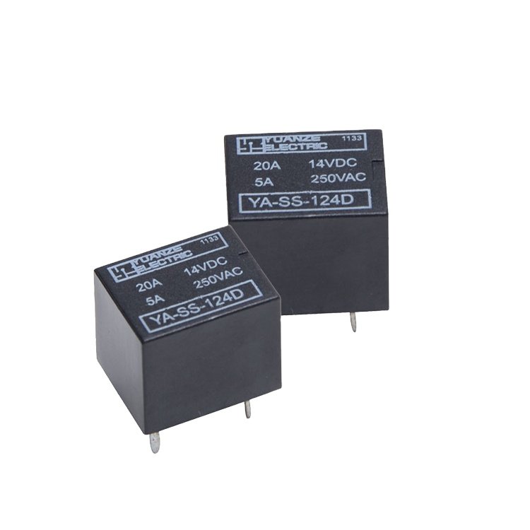 Yuanze YA- Miniature PCB Automobile Relay SARD Vehicle Door Lock Control Relay HFKW 20A 14VDC Micro Car Relay