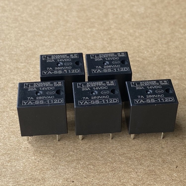 Yuanze YA- Miniature PCB Automobile Relay SARD Vehicle Door Lock Control Relay HFKW 20A 14VDC Micro Car Relay