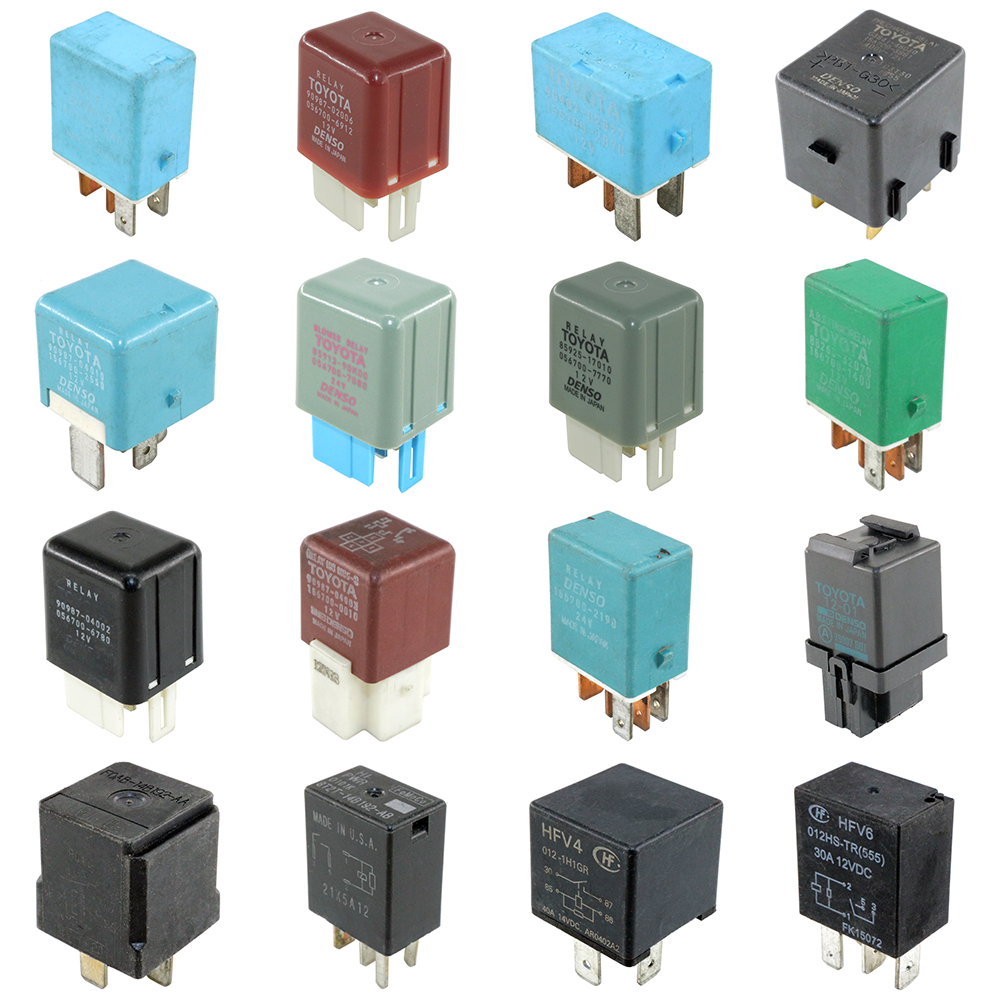 BEST 3/4/5/6/8 Pin Solid State Auto Relays Kit 12V 24V Automotive Socket Music Horn Blinker Box Car Reel Board Socket Holder Nay