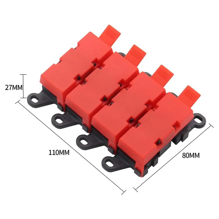 3 Ways Fuse Holder Automotive Marine Boat Car Audio Copper Fuse Blocks MIDI Holders 1in 2 Out BDFS Fuse Holder