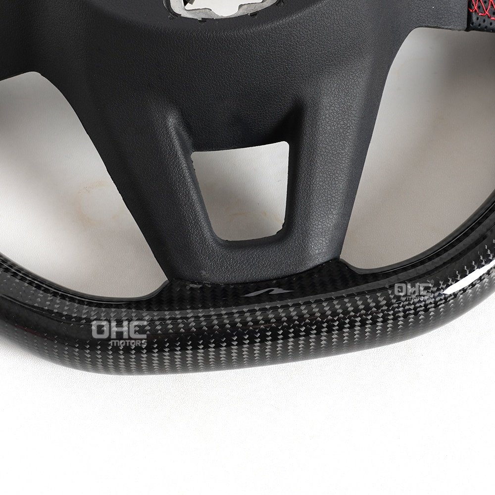 Sport Carbon Fiber Led Steering Wheel For Volkswagen Vw Gti Golf 8 Golf8 Golf Mk8 R Steering Wheel 2024 2023 2022 2021 2020