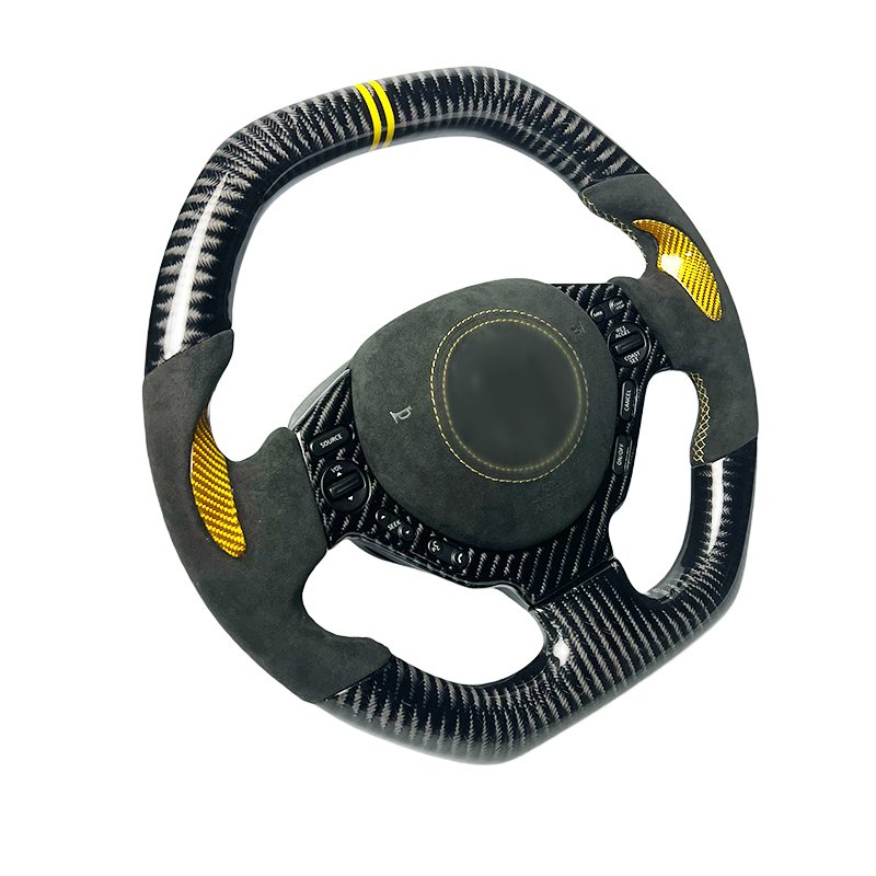 Personalized customized sports car steering wheel For Nissan GTR R34 R35 genuine carbon fiber steering wheel Alcantara leather