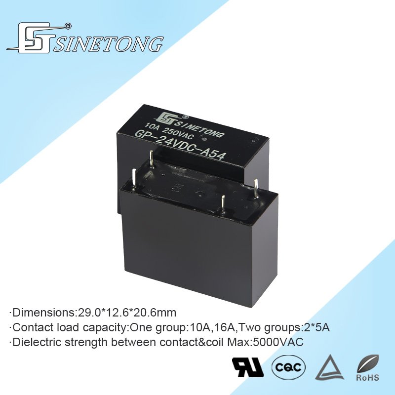 Power Relay 10A 250VAC 4 Pins 24VDC