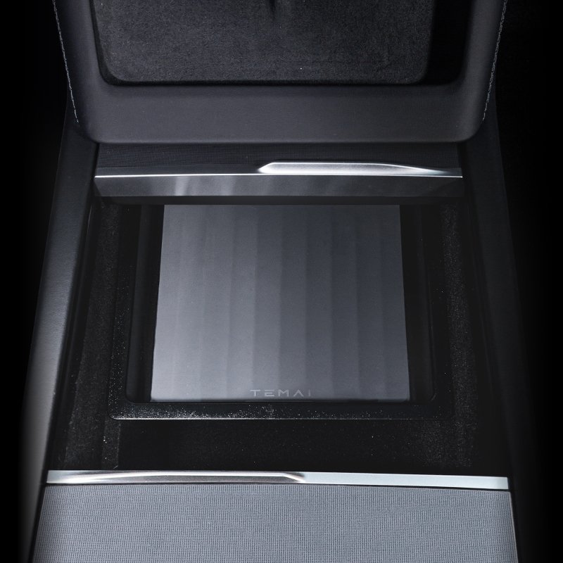 2024 Most Popular Modification Accessories of Tesla Model3 Highland Black Center Control Storage Box Armrest