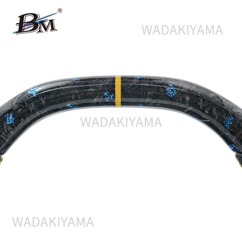 Forged Blue Carbon Fiber Steering Wheels For Chevrolet CORVETTE C6 2012 to 2013 Perforated Leather Car Accessories By BM