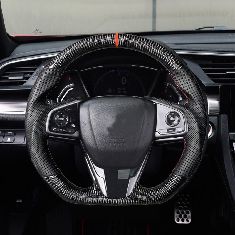 Real Carbon Fiber Sports Steering Wheel for Honda CRV5/5.5th Honda CIVIC 10th FK8 FC FK7 TYPE R USA Generation