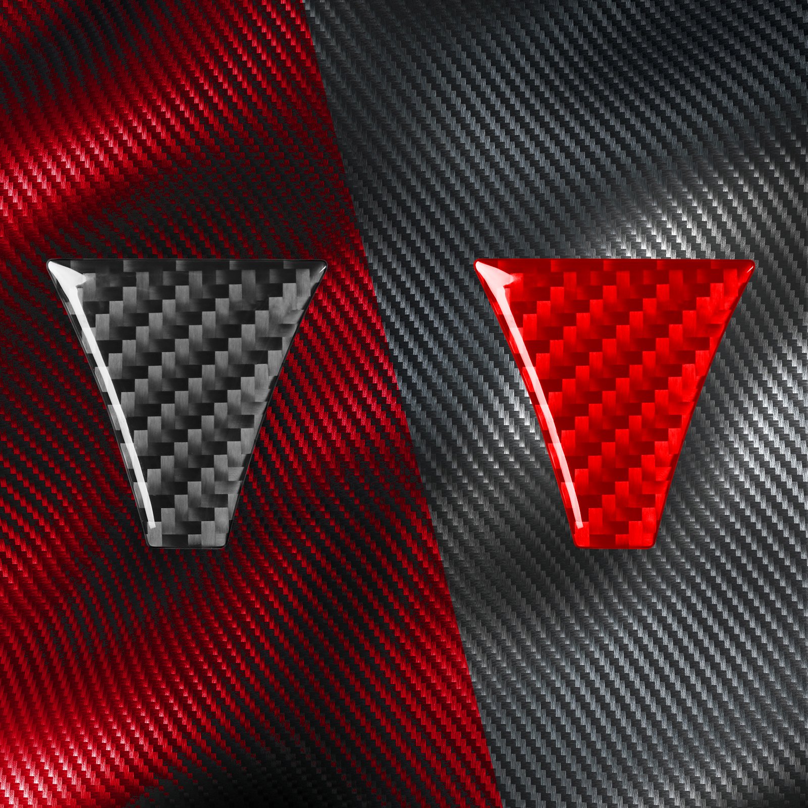 Red Carbon Fiber Front Grille Insert Mesh Partition Cover for BMW 8 Series