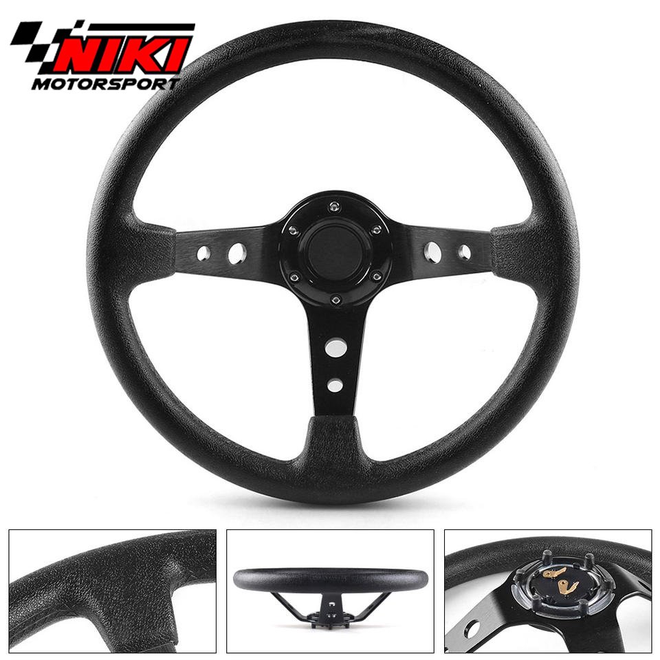 Custom Universal car steering wheel Auto Wholesale High Quality Cozy racing PU Leather steering wheel