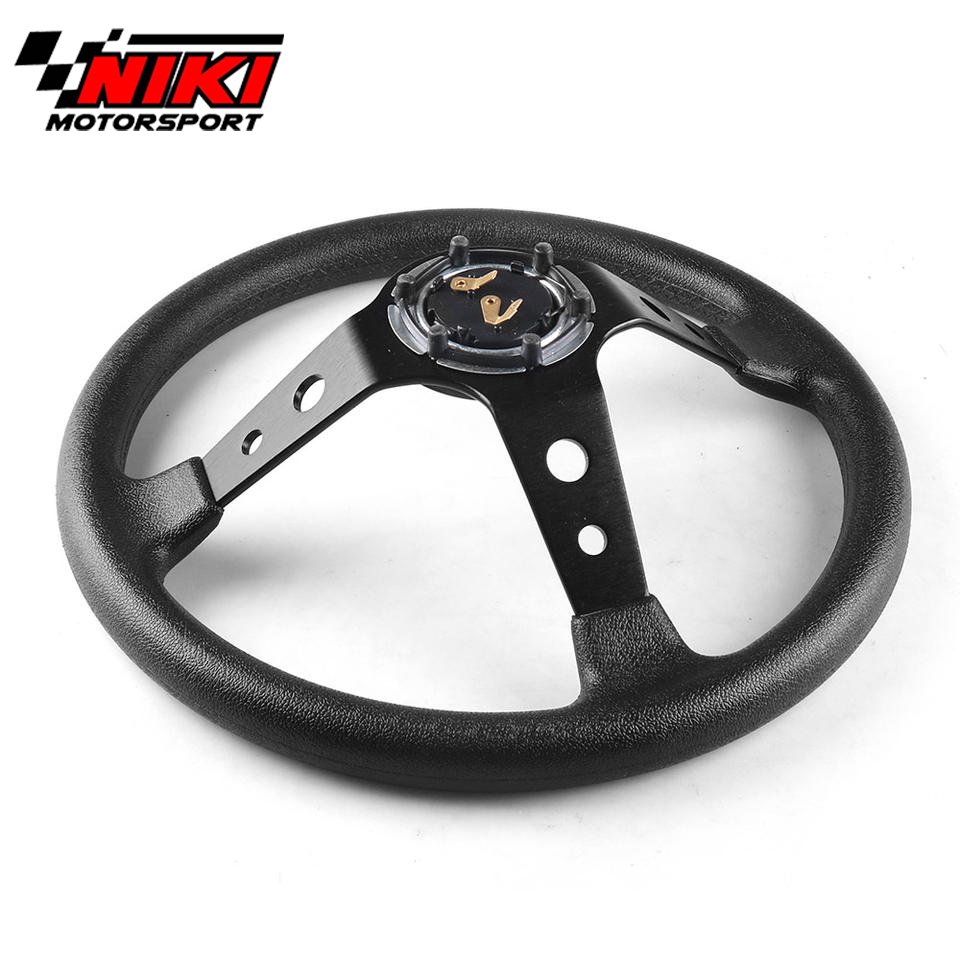 Custom Universal car steering wheel Auto Wholesale High Quality Cozy racing PU Leather steering wheel