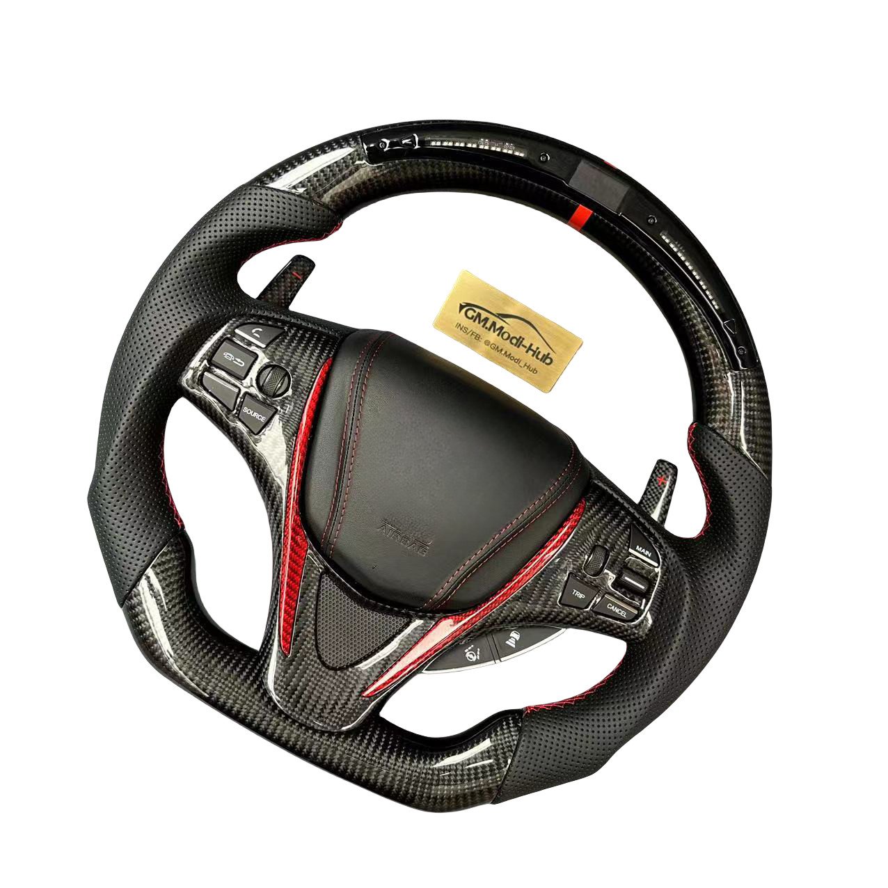 GM.Modi-Hub High Quality Carbon Fiber Car Steering Wheel For Acura 2015 -2020 TLX / 2014-2020 MDX